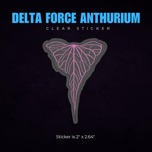 Delta Force Anthurium Sticker