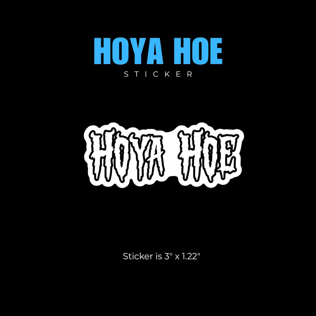 Hoya Hoe sticker design on a white background