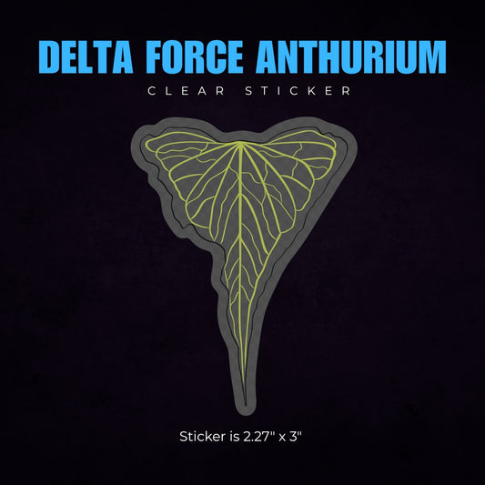 Delta Force Anthurium Sticker