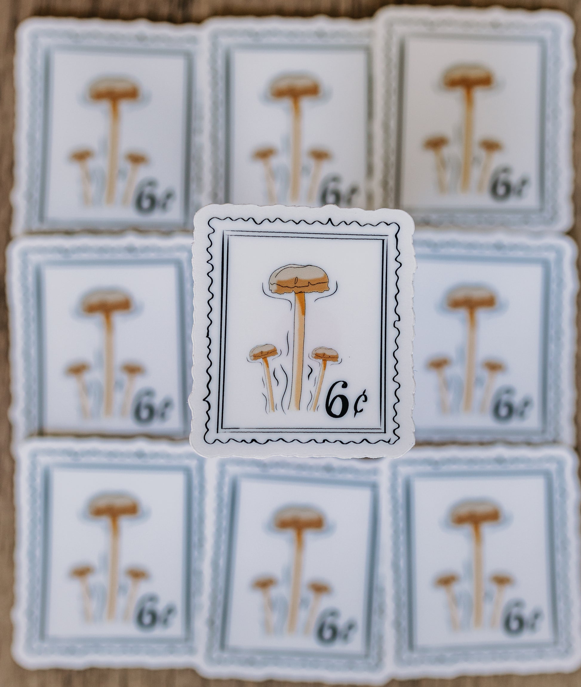 Mushroom Stamp Sticker – RattTrap Artistry